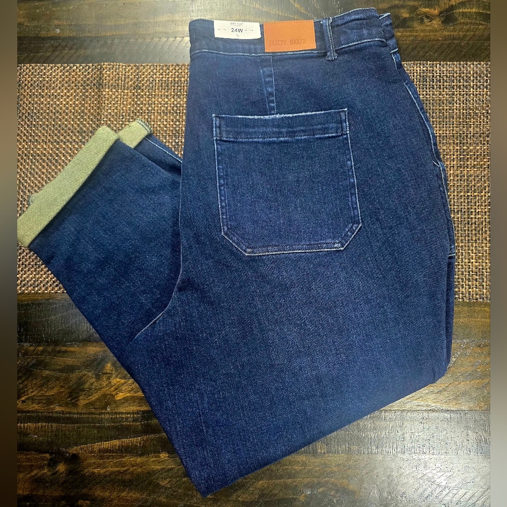 Judy Blue Men's Dark Blue Relaxed Jeans